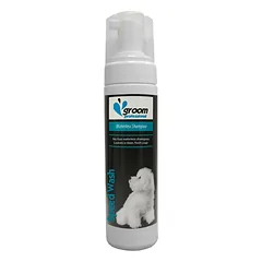 Groom Professional Speed Wash Waterless Foam - sausas valomasis putų šampūnas kailiui, 200ml — 2 nuotrauka