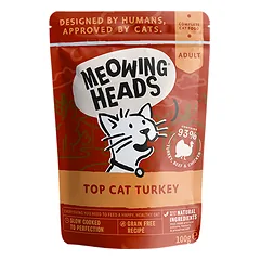 Meowing Heads Top Cat Turkey konservai katėms, 100 g