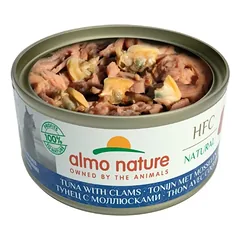 Almo Nature HFC Tuna with Clams konservai katėms su tunu ir moliuskais