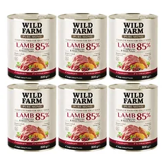 WILD FARM PURE MONO Aviena, spanguolės ir saldžiosios bulvės 6x800 g vienos rūšies baltymų šunų maistas
