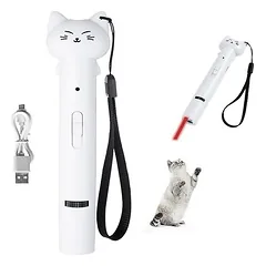 LovuPet Interaktives Katzenspielzeug mit wiederaufladbarem Laserpointer