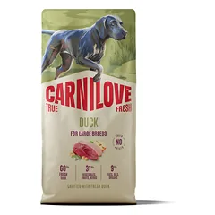 CARNILOVE TRUE FRESH Dog Duck Large Breed sausas pašaras šunims