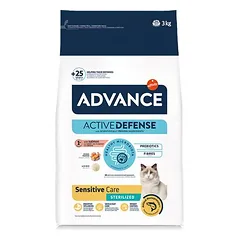 Advance Cat Sterilized Sensitive sausas maistas katėms, 3 - 4,9 kg — 3 nuotrauka