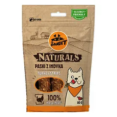 Mr.Bandit Naturals kalakutienos juostelės, skanėstai šunims 80 g