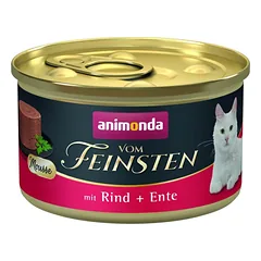 ANIMONDA Vom Feinsten Mousse su jautiena ir antis 85g maistas katėms
