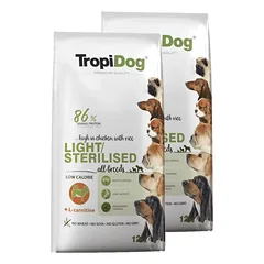 TROPIDOG Premium light/sterilised 2x12kg