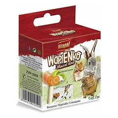 Vitapol Wapienko Mineral Block su daržovėmis, mineralinis blokelis graužikams ir triušiams 40 g — 4 nuotrauka