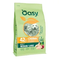 Oasy Original Medium/Large sausas pašaras su vištiena didesnių veislių šunims - Pet24