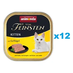 ANIMONDA Vom Feinsten Kitten su paukštiena 12x100 g