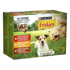 PURINA Friskies šunų maistas padaže 12x85g