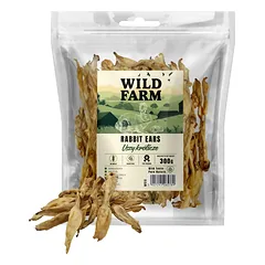 WILD FARM triušio ausys 300g skanėstai šunims