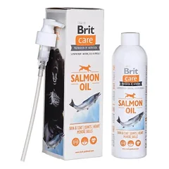 Brit Care lašišų aliejaus papildas šunims 250ml 500ml 1L