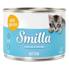Smilla Kitten drėgnas maistas kačiukams 6 x 200 g — 4 nuotrauka
