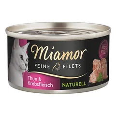 MIAMOR Feine Filets Naturell Tuna&Crab 80g tuno ir krabų padaže