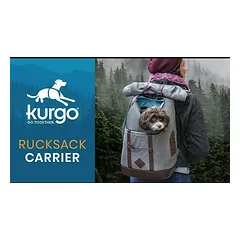 Kurgo kuprinė - kuprinė šunims ir katėms, Szary — 2 nuotrauka