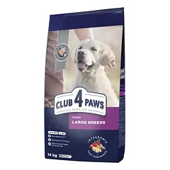 CLUB 4 PAWS Premium visavertis pašaras suaugusiems didelių veislių šunims, 14 kg