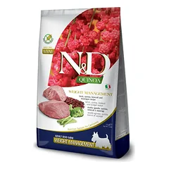 FARMINA N&D QUINOA – DOG Dry WEIGHT MANAGEMENT Lamb&Broccoli ADULT MINI 2,5 kg