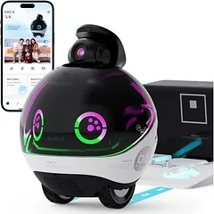 Enabot EBO X: šeimos saugos robotas, belaidis, valdomas dirbtinio intelekto, su kritimo signalizacija