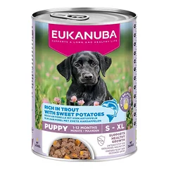 EUKANUBA Life Care Puppy Rich in Trout 400 g paštetas šuniukams, turintis upėtakį ir saldžiąsias bulves nuotrauka