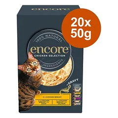  Sparpaket Encore Cat Gravy Pouch Mixpaket 20 x 50 g