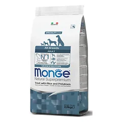 Monge Dry Dog All Br. Adult Monoprotein Trout, Rice and Potatoes 2.5kg