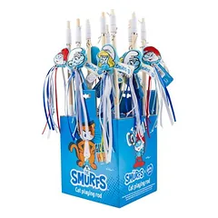 Duvo+ meškerė-žaislas katėms „Smurfai“ siuvinėtas