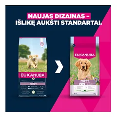 Eukanuba Life Care Large Puppy sausas maistas didelių veislių šuniukams su ėriena ir ryžiais, 12kg — 2 nuotrauka