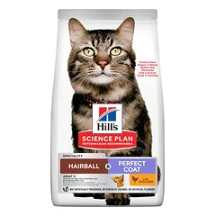 Hill's Science Plan sausas maistas katėms, plaukų kamuoliukų kontrolei, su vištiena,3kg