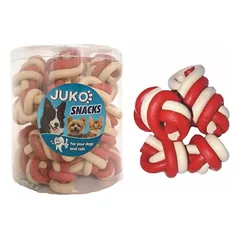 Jerky knot vanilė & su jautiena JUKO Užkandžiai (25 vnt.)