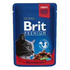 Brit Premium Beef Stew & Peas konservai katėms