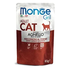 Monge GRILL konservai katėms su ėriena 12x85g