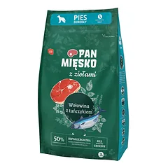 PAN MIĘSKO su žolelėmis Jautiena su tunu S 3 kg mažoms veislėms
