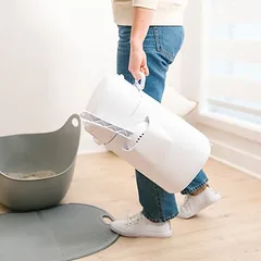 LitterLocker® Genie kraiko šalinimo kibiras katėms, baltas, LitterLocker®, baltas (su 1 kasete) — 2 nuotrauka