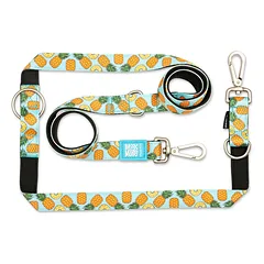 Max&Molly Multi-Leash Sweet Pineapple - reguliuojamas pavadėlis šunims, įdomus raštas, 200 cm — 2 nuotrauka