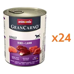 ANIMONDA Grancarno jautiena/ėriena 800g x 24