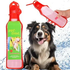 Vandens butelis su girdykla 500 ml raudonas
