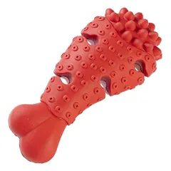 GimDog Red Titan Chicken Leg kramtomas žaislas šunims su natūralia guma