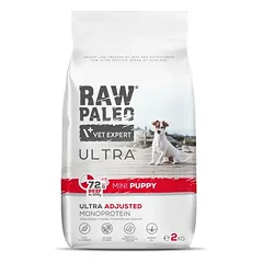 Raw Paleo Ultra sausas maistas labai mažų veislių šuniukams su jautiena 2kg