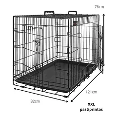 Metalinis narvas (pastiprintas) XXL 121x76x82cm, 1 vnt. — 5 nuotrauka