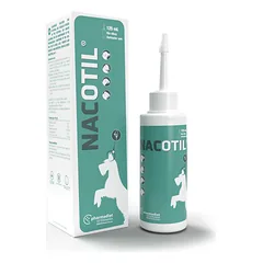 Nacotil antibakterinis ir priešgrybelinis ausų valiklis šunims ir katėms 125ml