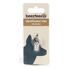 Beeztees Adresstube für Hundehalsbänder silber