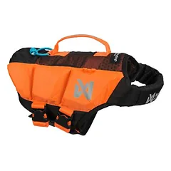 Non-stop dogwear Schwimmweste Protector Life Jacket schwarz/orange