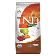 N&D PUMPKIN – CAT Dry Venison&Apple ADULT 5 kg