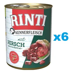 RINTI Kennerfleisch Venison elnias 6x800 g — 1 nuotrauka