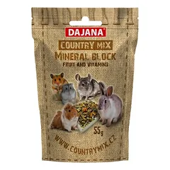 Kreida graužikams mineralinė su vaisiais ir vitaminais, Country Mix, 55 g — 2 nuotrauka