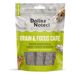 DOLINA NOTECI Smart Chews Brain & Focus Care 100g kognityvinių funkcijų palaikymas, džiovinti skanėstai šunims