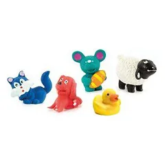 Record žaislas šunims mini zoo su cypiančiu garsu, vinilas, 5.5-9 cm — 3 nuotrauka