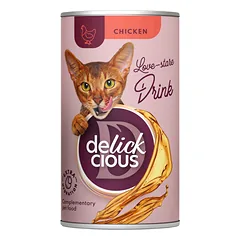 DELICKCIOUS pašaro papildas suaugusioms katėms - sriuba su vištiena, 140 g