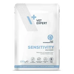 VetExpert VD Cat Sensitivity ar mežacūku 12x100 g konservi kaķiem