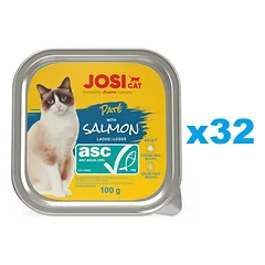 JOSERA JosiCat Lašišos paštetas katėms 32x100g — 1 nuotrauka